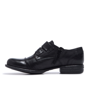 Carl Scarpa Gabbi Black Leather Loafers